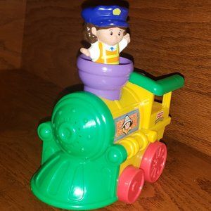 Little Peoples Train and Conductor . Musical toy.